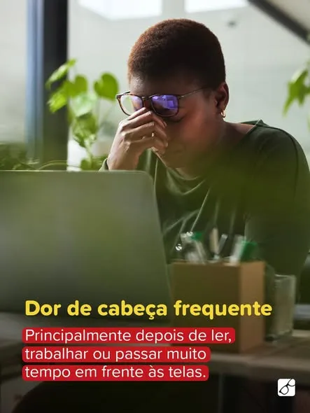 Sua visão anda dando alguns sinais de que está ruim? 👀 Arraste pro lado 👉 e confira alguns motivos para prestar mais atenção na sua visão.