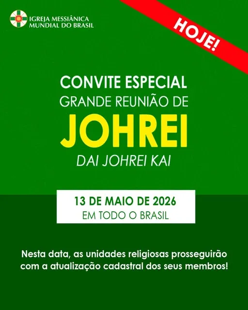 É hoje, quarta-feira, 13 de maio...