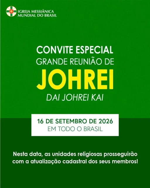 Grande Reunião de Johrei - Dai Johrei Kai