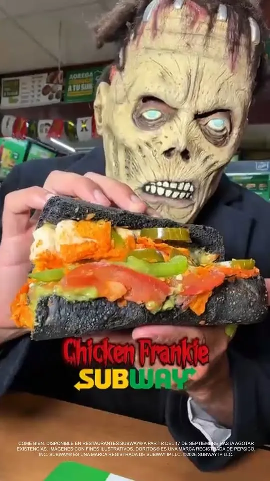 🧟♂️ Hoy Frankenstein cambió el laboratorio por Subway.