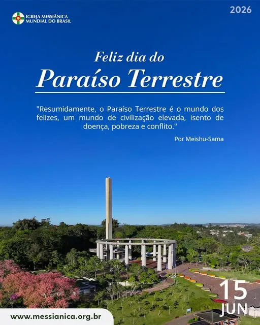 Feliz Dia do Paraíso Terrestre!