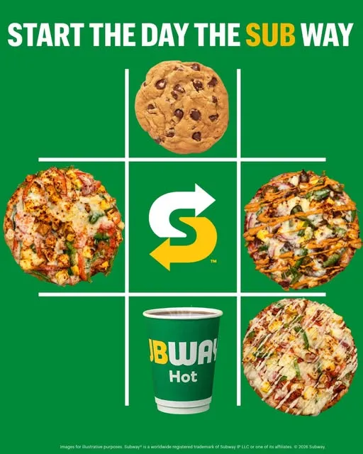 Why settle for an ordinary morning when you can start it the SUBWAY?