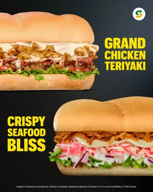 Seafood crunch or Teriyaki goodness, which Subway® sub are you craving today? 🤤