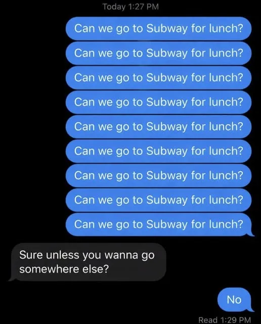 Just making sure they get the message loud and clear