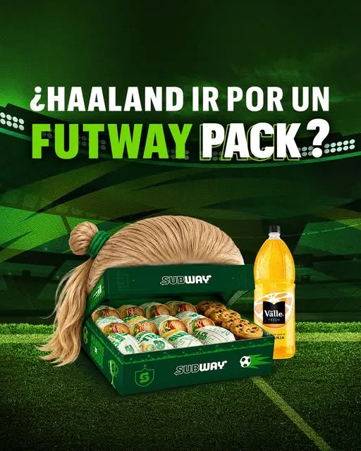¿Haaland o qué? 😎 Hoy no tienen excusas para pedir un Futway Pack ✌️.