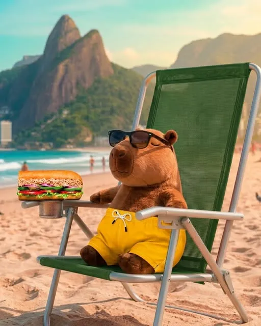 Un descansito chill acompañado de un Sub y playa. 😋💚 ⛱️