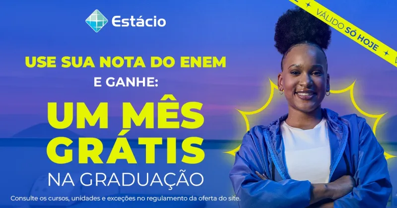 SÓ HOJE: 1 Mês Grátis com a Nota do ENEM!