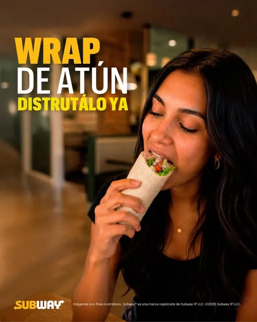 Pedílo diferente, probá el wrap de atún y dale fin a ese antojo, vení por el tuyo ahora!