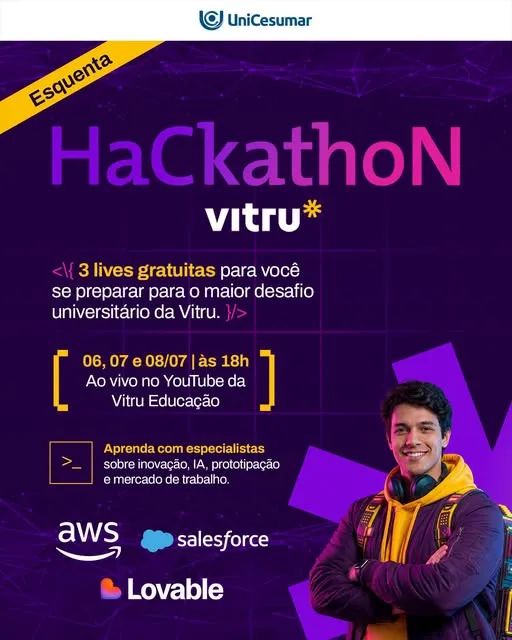 O Hackathon Vitru está chegando