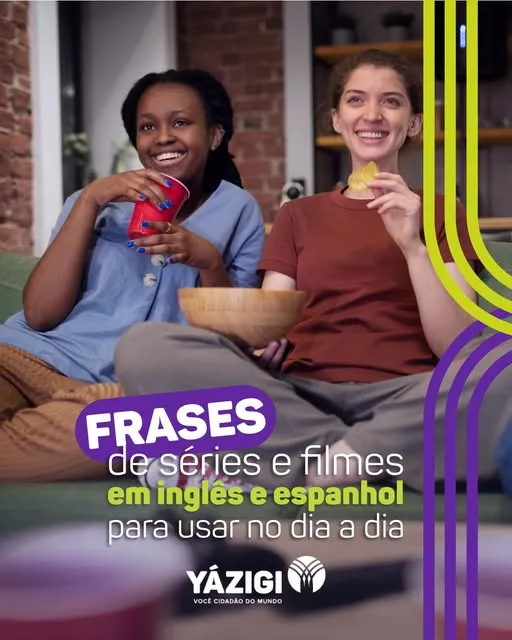 Que tal aprender inglês e espanhol com frases de séries que você já ama? 👀✨