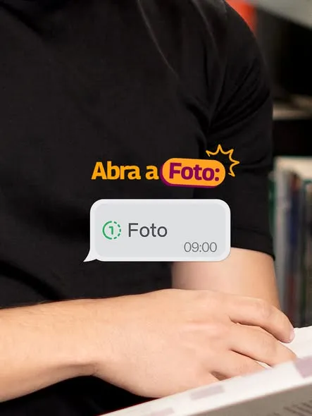 Mensagem de visualização única a gente até entende... mas deixar o seu futuro passar batido? Nem pensar. ⏳👀