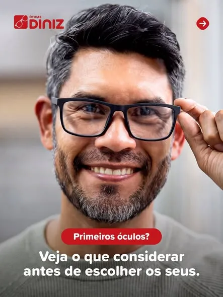 Primeiros óculos? 🤓 Esse pode ser o começo de um novo capítulo, e nós queremos fazer parte dele!
