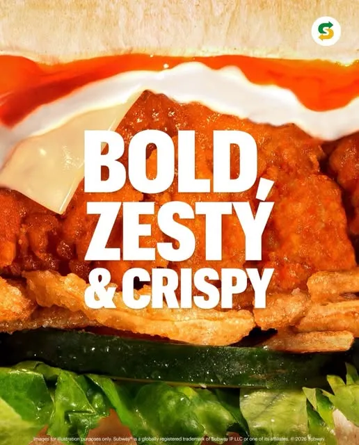 Bold, zesty, and crispy. Need we say more? Grab your boneless hot #Sub today!