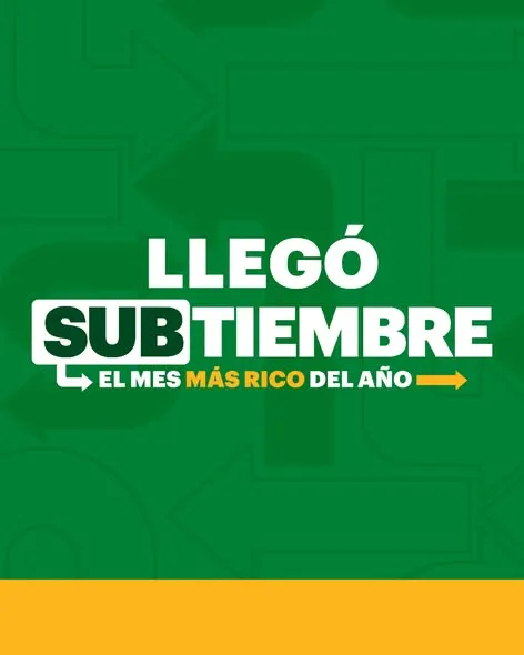 ¡Llegó SUBtiembre! 💚