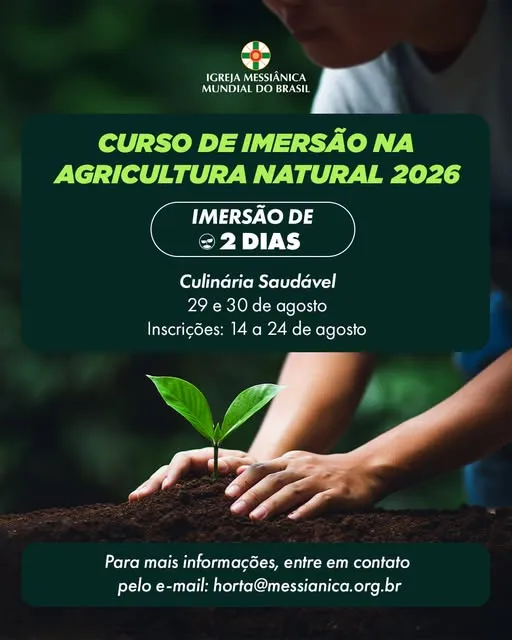 Já estão abertas as inscrições para a Imersão de Dois Dias em Agricultura Natural no Solo Sagrado de Guarapiranga.