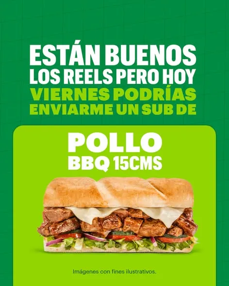 Mis mensajes están abiertos para un Sub del Día a S/10,90. 