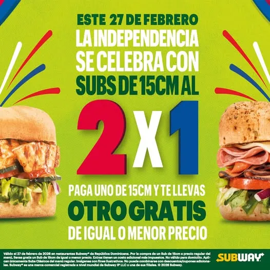 ✨ Este 27 de febrero celebramos nuestra Independencia con más sabor.