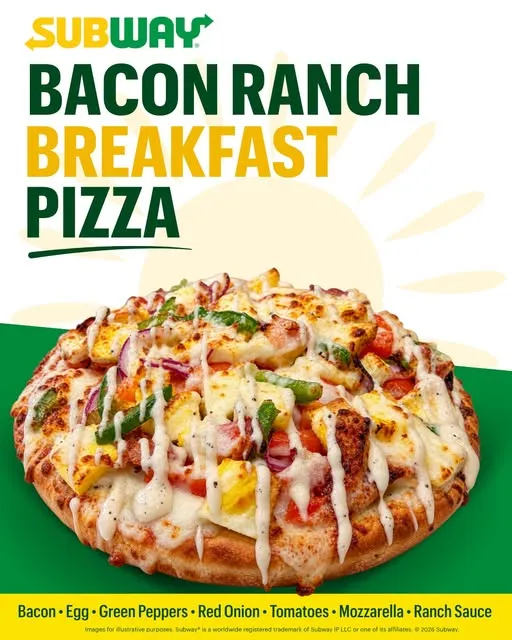 Next up in the spotlight… Bacon Ranch Breakfast Pizza 🥓🍕✨
