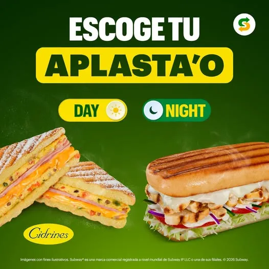 De sol a sol, Subway® te tiene
