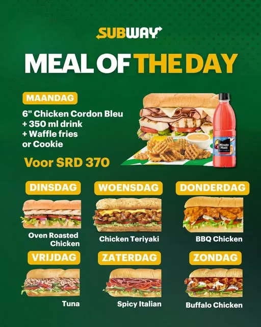 Elke dag een andere favoriet, elke dag een smakelijke deal! 🥪✨