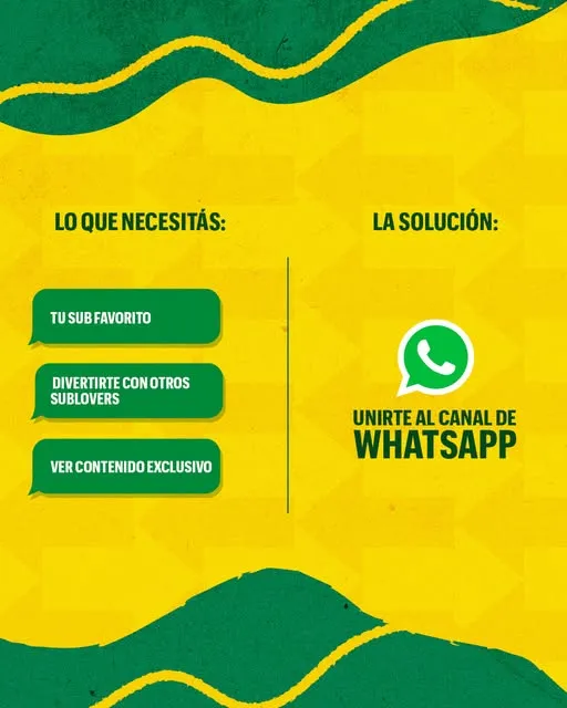 Si ya hablás de Subway por WhatsApp… mejor que también estés en el canal 👀📲