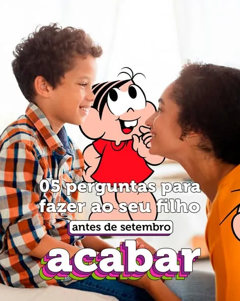 Setembro está terminando, e talvez valha separar alguns minutos para entender como seu filho viveu este mês. 💛
