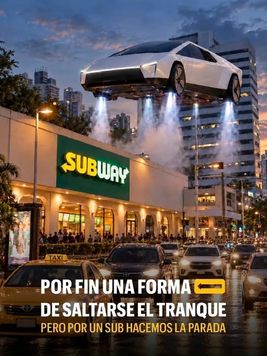 Podrán volar los carros, pero hay antojos que te hacen aterrizar. 🚀🥪💚💛