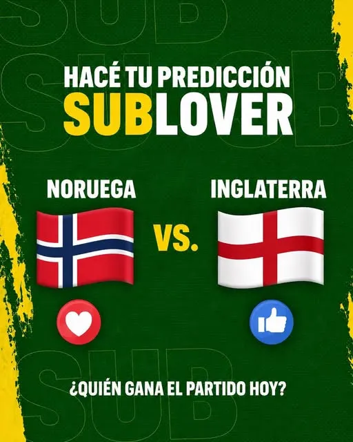 ¡Es hora de hacer tu predicción SUBLOVER! 🔥⚽