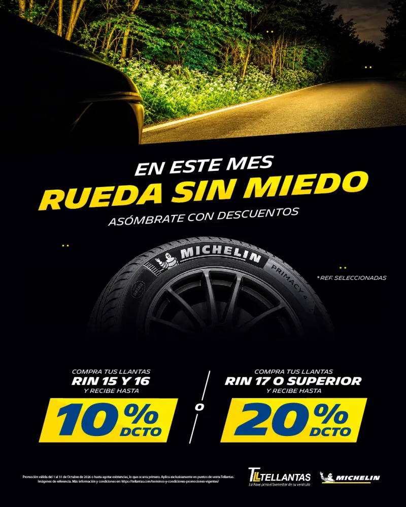 ¡Este mes Rueda Seguro con Michelin! 🎃