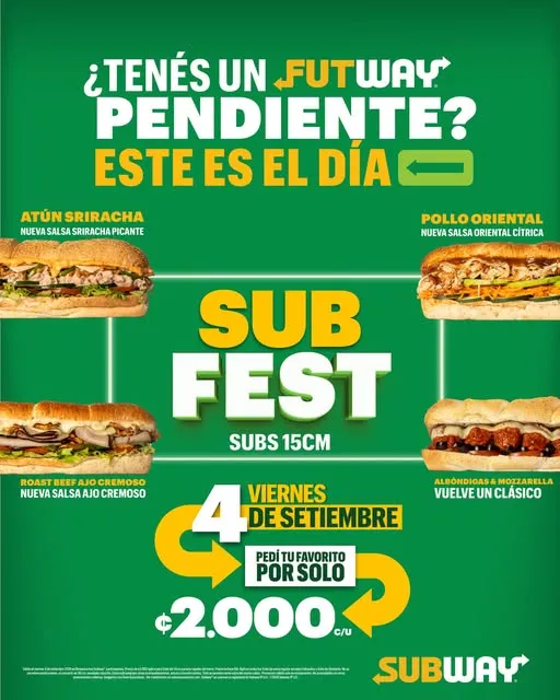 🔥 Este viernes 04 de setiembre hay SUBFEST 🔥