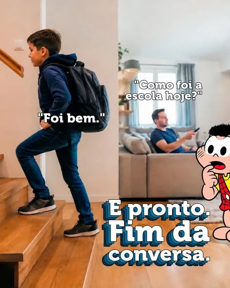 Toda mãe e todo pai já ouviu um "foi bem" que não contava nada. 😅