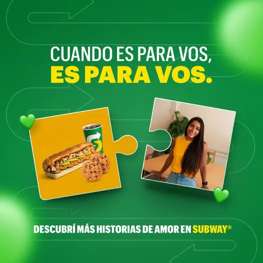 En Subway hacemos matchs perfectos