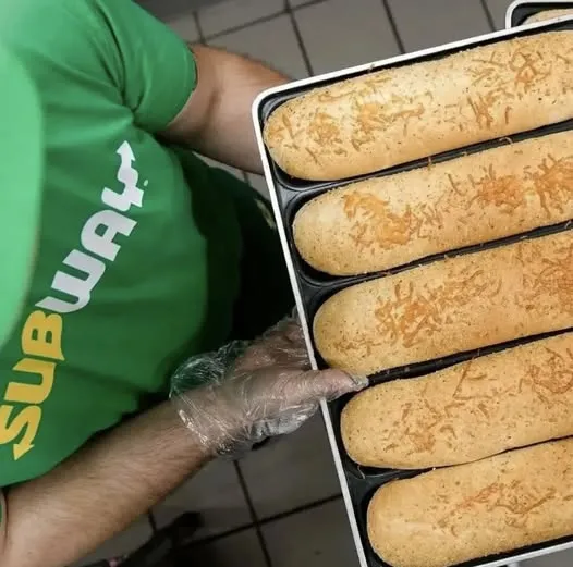 Freshly baked everyday at Subway! 🥖