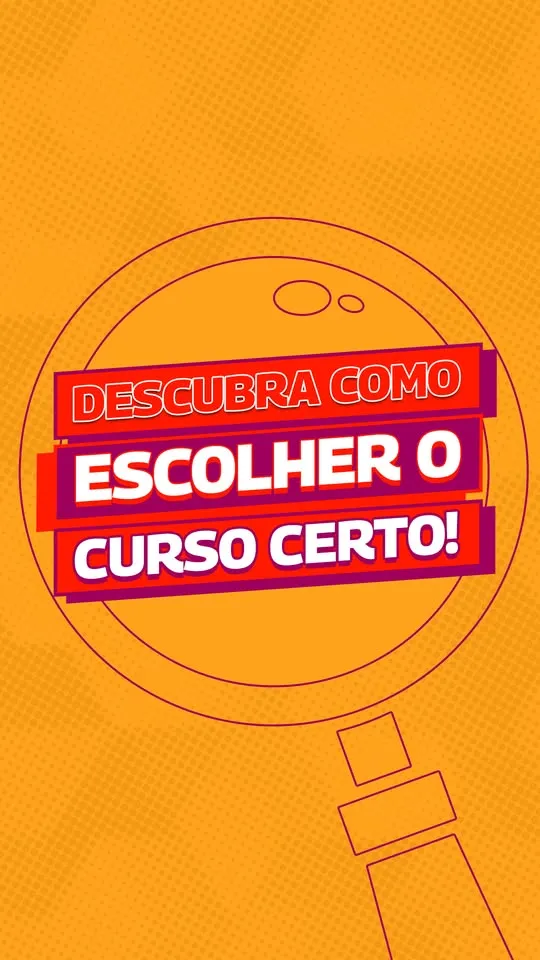 Só de pensar em escolher um curso  (...)