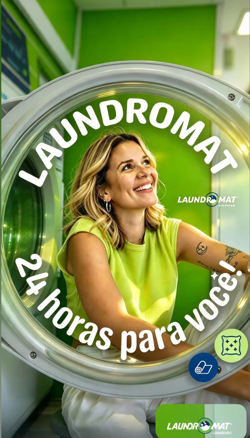 LAUNDROMAT VALINHOS 24 HORAS PARA VOCÊ!
