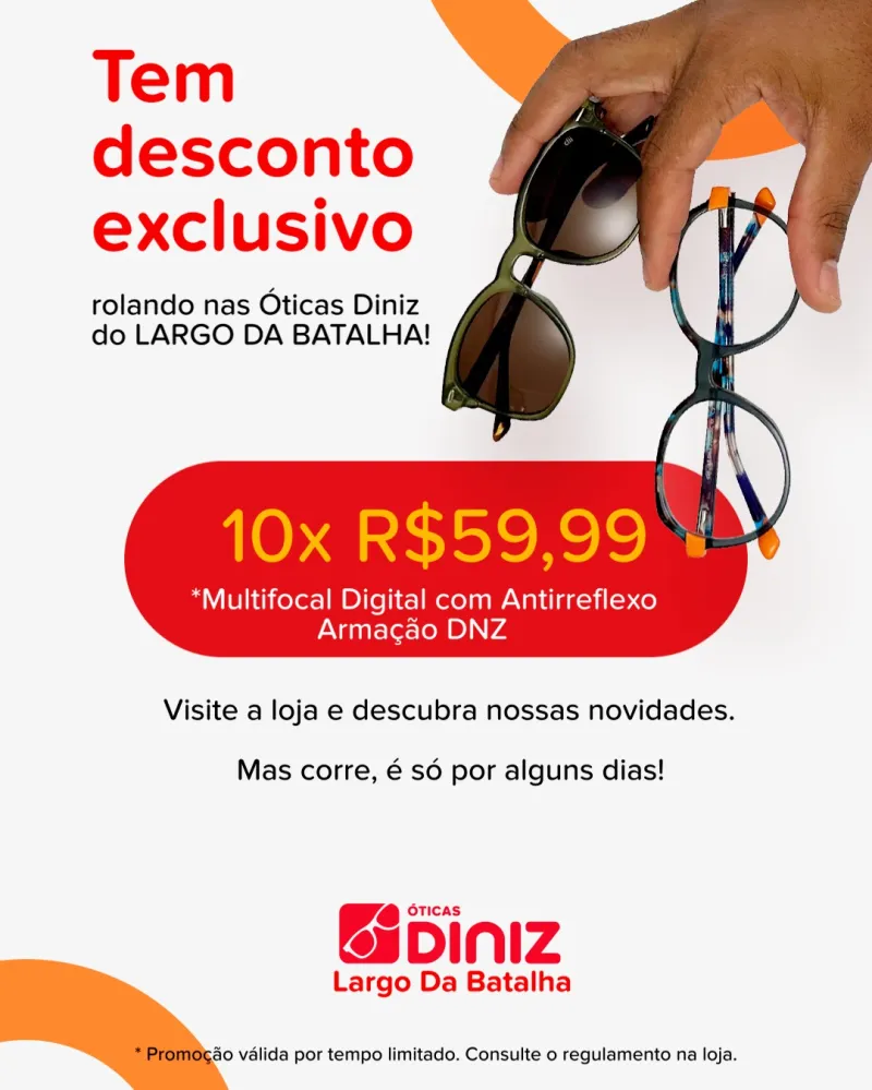 Multifocal Digital com Antirreflexo + Armação DNZ por apenas 10x de R$ 59,99!