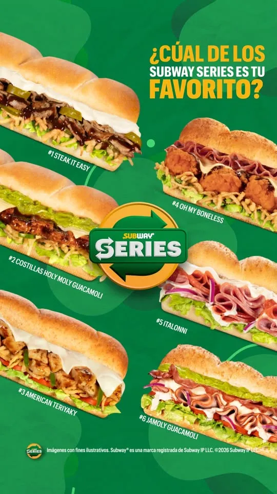 Cada Subway Series® tiene algo especial. 🔥