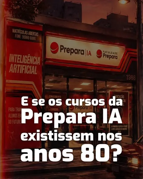 Se os cursos da Prepara IA existissem nos anos 80