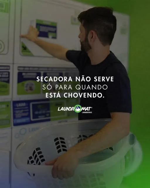 Ela também é uma ótima aliada quando você precisa liberar o varal