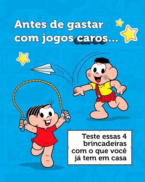 Não precisa de jogo caro pra treinar a cabeça dele. 🧠