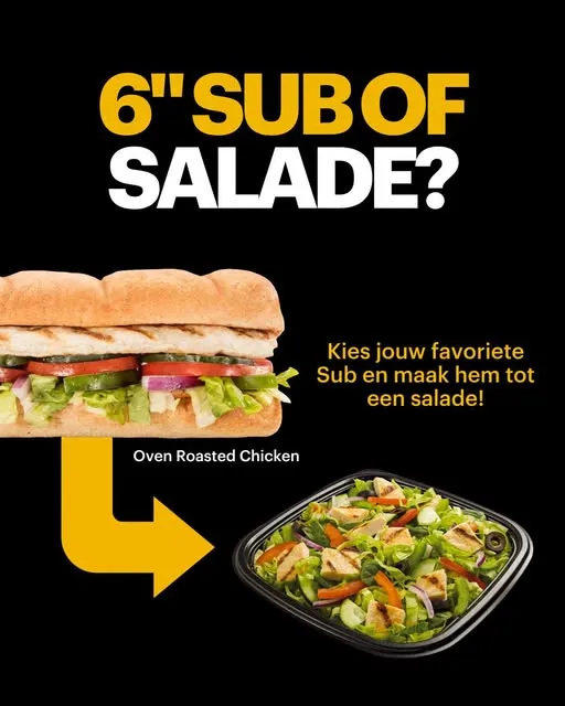 Wist je dat je van elke 6” sub een salade kan maken?👀🥗