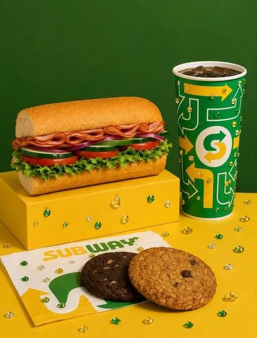 Este trend nos recordó algo: si vas a brillar, que sea con un combo Subway. ✨🥖🥤🍪