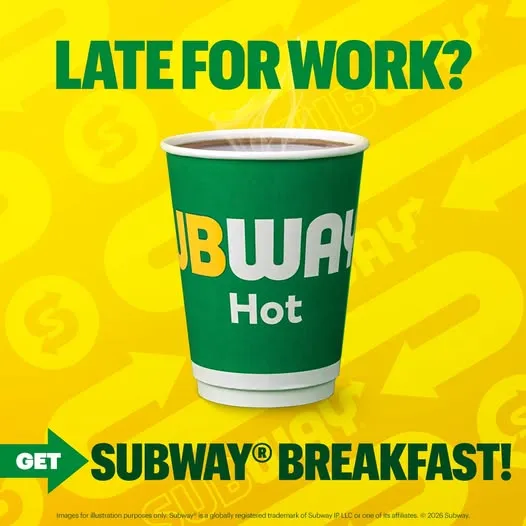 Running late? At least your breakfast can still be on time 😂