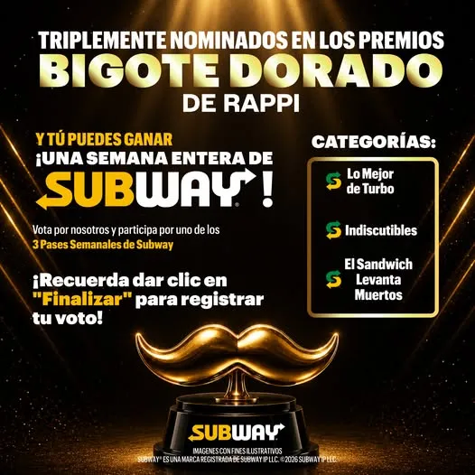 🏆 ¡TRIPLEMENTE NOMINADOS EN LOS PREMIOS BIGOTE DORADO DE RAPPI! 🧡🥖
