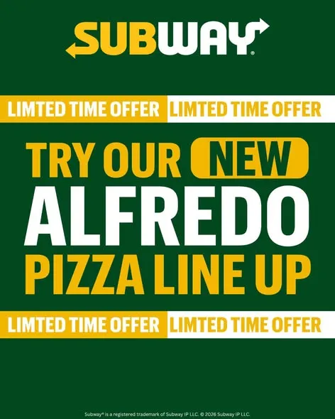 🍕ALFREDO PIZZA, BUT ONLY FOR A LIMITED TIME!