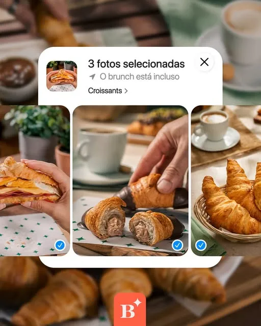 Pode abrir a galeria depois de um brunch: o croissant sempre acaba aparecendo. 🥐