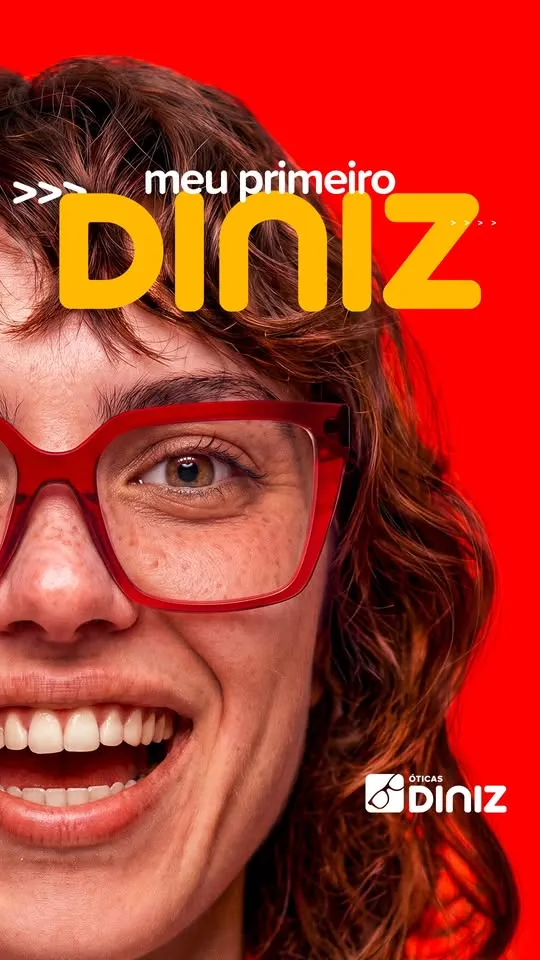 Nunca comprou nas Óticas Diniz? Então esse é o seu momento: começou a promoção Meu Primeiro Diniz! 👓