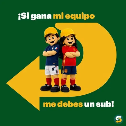 Etiqueta a tu retador con el marcador del partido y que gane el mejor SUBLOVER 😎🥳