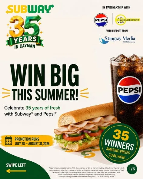 35 YEARS FRESH IN CAYMAN!