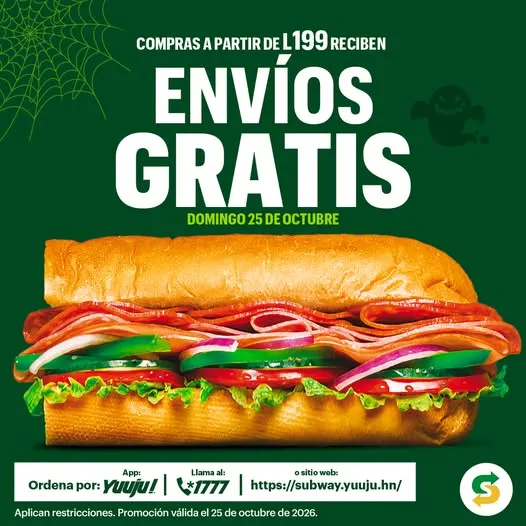 ¡Este domingo el único susto sería quedarte con hambre! 😱💚